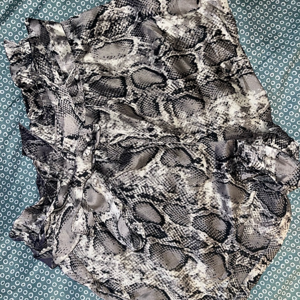 Snake skin shorts
